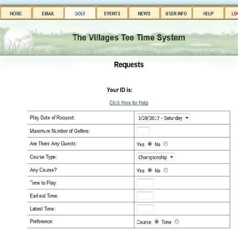 the villages.net tee time system|The Villages.net.